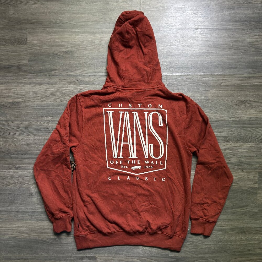 *NWT Vans Men's Custom Tall Hoodie - Burnt Henna